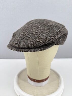 Vtg Pendleton Flat Cap Adult Size Cabbie Newsboy Page Peaky Driving Ear Flaps